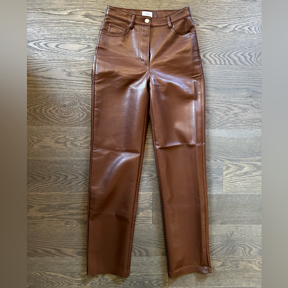 Aritzia Wilfred Melina Pant Regular Size 0 Cognac